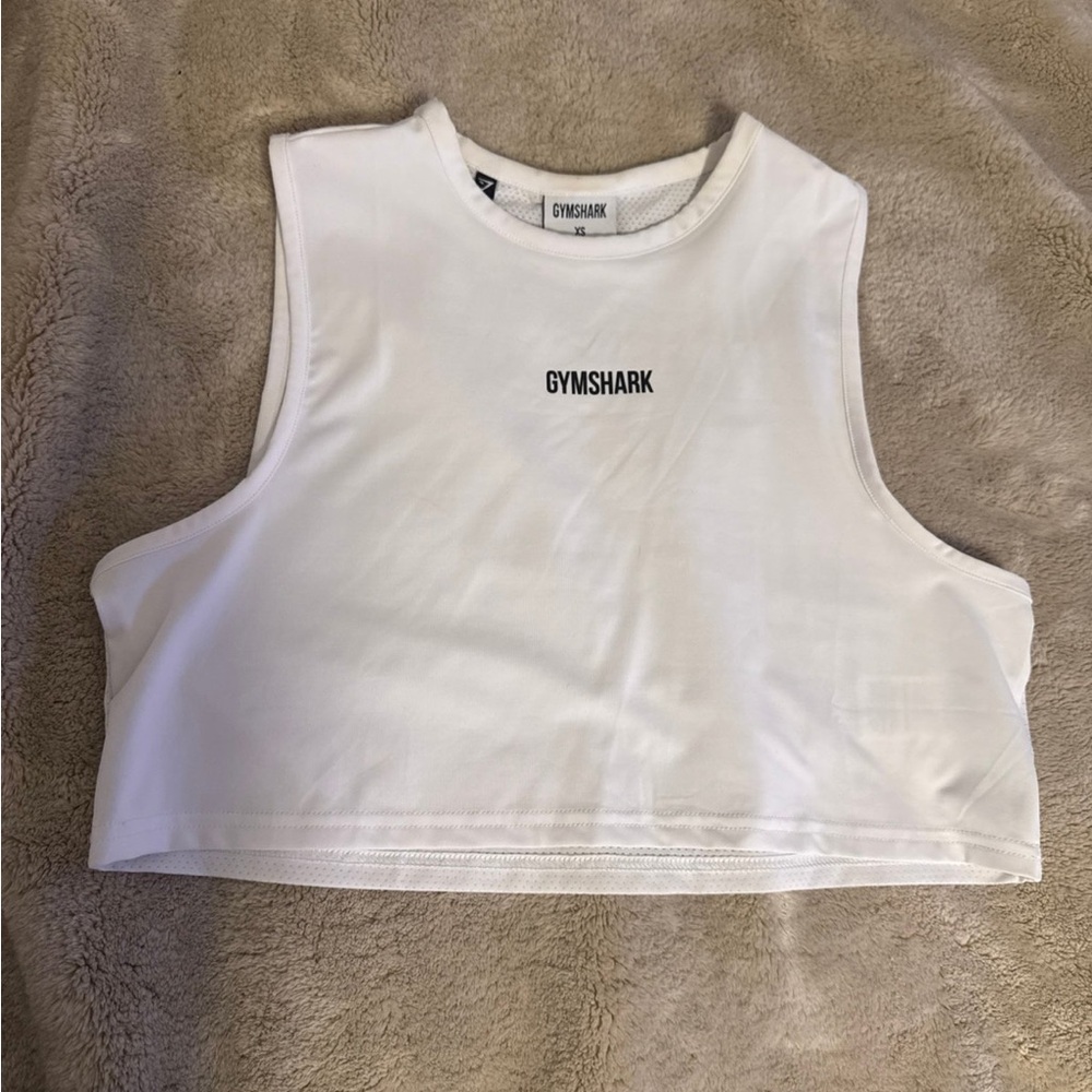 Gymshark Women's White Crop Top